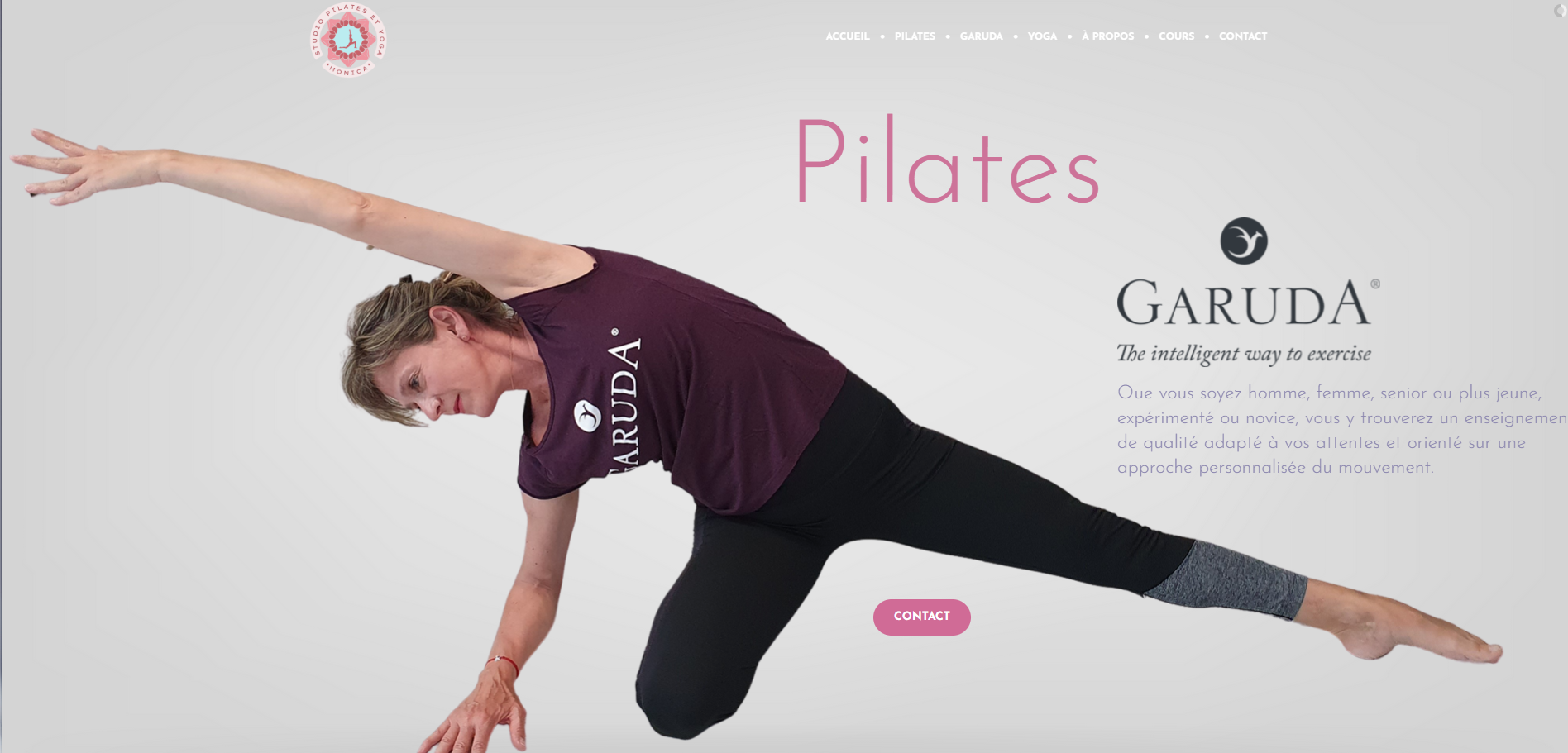 Aperçu du site Monica Studio Pilates & Yoga